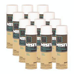Misty Chalkboard and Whiteboard Cleaner, 19 oz Aerosol Spray, 12/Carton View Product Image