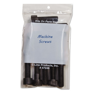 C-Line Write-On Poly Bags, 2 mil, 4" x 6", Clear, 1,000/Carton View Product Image
