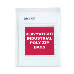 C-Line Heavyweight Industrial Poly Zip Bags, 8.5 x 11, 50/BX View Product Image