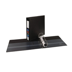 Avery Heavy-Duty Non-View Binder with DuraHinge, Three Locking One Touch EZD Rings and Spine Label, 3" Capacity, 11 x 8.5, Black View Product Image