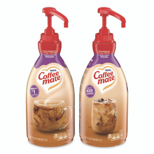 Coffee mate Liquid Coffee Creamer, Sweetened Original, 1.5 L Pump Bottle, 2/Carton View Product Image
