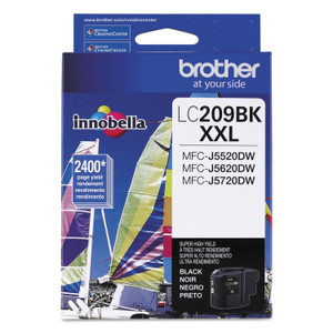 Brother LC209BK Innobella Super High-Yield Ink, 2,400 Page-Yield, Black (BRTLC209BK) View Product Image