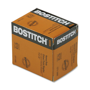 Bostitch Heavy-Duty Premium Staples, 0.38" Leg, 0.5" Crown, Steel, 5,000/Box (BOSSB35PHD5M) View Product Image