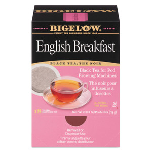 Bigelow English Breakfast Tea Pods, 1.90 oz, 18/Box (BTC009906) View Product Image