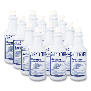 Misty Secure Hydrochloric Acid Bowl Cleaner, Mint Scent, 32oz Bottle, 12/Carton View Product Image