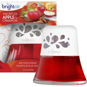 Bright Air Scented Oil Air Freshener - Oil - 2.5 fl oz (0.1 quart) - Macintosh Apple, Cinnamon - 45 Day Product Image 