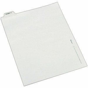 Avery Individual Bottom Tab Legal Dividers - 25 x Divider(s) - Bottom Tab(s) - Exhibit P - 1 Tab(s)/Set - 8.5" Divider Width x 11" Divider Length Product Image 