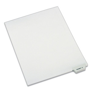 Avery-Style Preprinted Legal Bottom Tab Dividers, 26-Tab, Exhibit O, 11 x 8.5, White, 25/Pack View Product Image