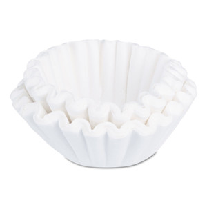 BUNN Commercial Coffee Filters, 6 gal Urn Style, Flat Bottom, 25/Cluster, 10 Clusters/Pack (BUN6GAL21X9) View Product Image
