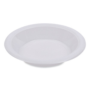 Boardwalk Hi-Impact Plastic Dinnerware, Bowl, 10 to 12 oz, White, 1,000/Carton (BWKBOWLHIPS12WH) View Product Image