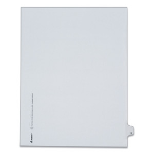 Avery Preprinted Legal Exhibit Side Tab Index Dividers, Allstate Style, 10-Tab, 3, 11 x 8.5, White, 25/Pack View Product Image