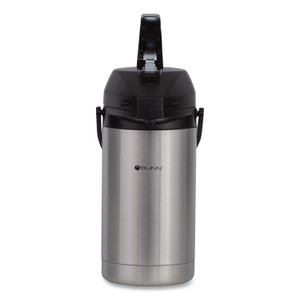 BUNN 3 Liter Lever Action Airpot, Stainless Steel/Black (BUNAIRPOT30) Product Image 