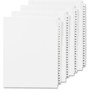 Avery Alllstate Style Individual Legal Dividers (AVE82219) View Product Image