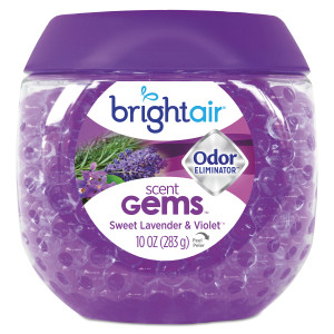 BRIGHT Air Scent Gems Odor Eliminator, Sweet Lavender and Violet, 10 oz Jar (BRI900426EA) View Product Image