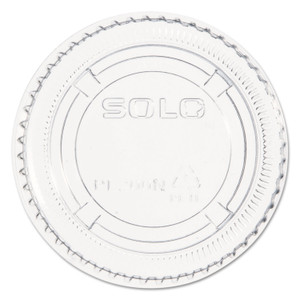 Dart Portion/Souffle Cup Lids, Fits 1.5 oz to 2.5 oz Portion Cups, Plastic, Clear, 2,500/Carton View Product Image