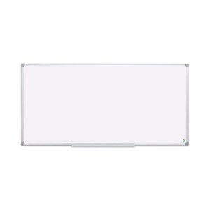 MasterVision Earth Silver Easy Clean Magnetic Dry Erase Boards, 96" x 48", White Surface, Satin Aluminum Frame View Product Image