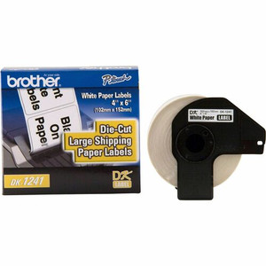 Brother QL Printer DK1241 Large Shipping Labels - 4" Width x 6" Length - Direct Thermal, Direct Thermal - White - 200 Total Label(s) Product Image 