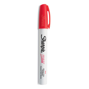 Sharpie Permanent Paint Marker, Medium Bullet Tip, Red View Product Image
