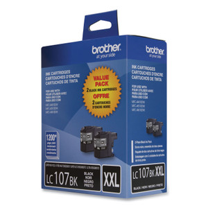 Brother LC1072PKS Innobella Super High-Yield Ink, 1,200 Page-Yield, Black, 2/Pack (BRTLC1072PKS) View Product Image