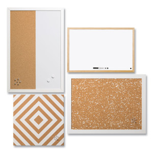 MasterVision Neutrals Positive Flow Message Board Set, (2) Bulletin, (1) Dry Erase/Bulletin, (1) Magnetic Dry Erase, Assorted Sizes/Colors View Product Image