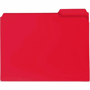 Smead 1/3 Tab Cut Letter Top Tab File Folder - 8 1/2" x 11" - 3/4" Expansion - Top Tab Location - Assorted Tab Position - Polypropylene - (SMD10501) Product Image 