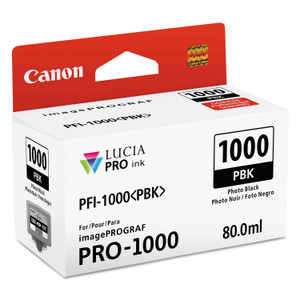 Canon 0546C002 (PFI-1000) Lucia Pro Ink, Photo Black View Product Image