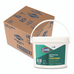 Clorox Disinfecting Wipes, 1-Ply, 7 x 8, Fresh Scent, White, 700/Bucket View Product Image