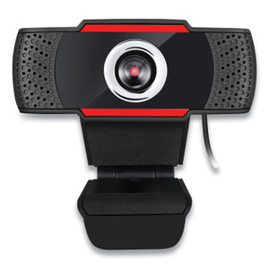 Adesso CyberTrack H3 720P HD USB Webcam with Microphone, 1280 pixels x 720 pixels, 1.3 Mpixels, Black (ADECYBERTRACKH3) View Product Image