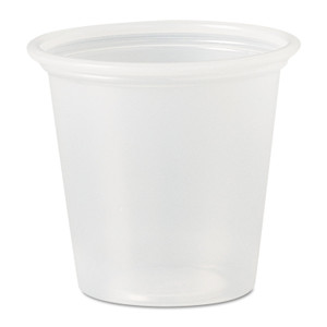 Dart Polystyrene Portion Cups, 1.25 oz, Translucent, 2,500/Carton (DCCP125N) View Product Image