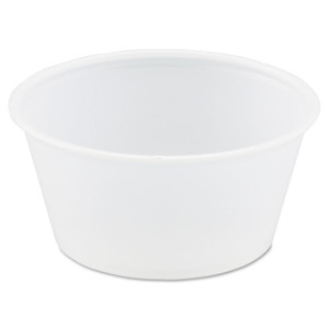 Dart Polystyrene Portion Cups, 3.25 oz, Translucent, 250/Bag, 10 Bags/Carton (DCCP325N) View Product Image