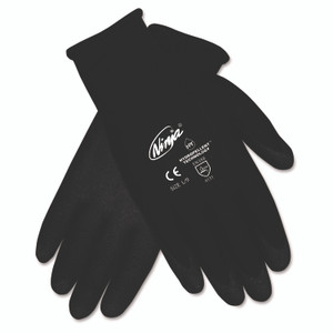 MCR Safety Ninja HPT PVC coated Nylon Gloves, X-Large, Black, Pair CRWN9699XL View Product Image