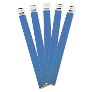 Advantus Crowd Management Wristbands, Sequentially Numbered, 10" x 0.75", Blue, 100/Pack (AVT75442) View Product Image