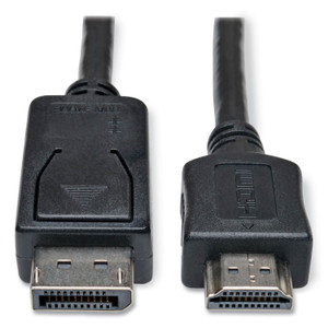 Tripp Lite DisplayPort to HDMI Cable Adapter (M/M), 6 ft, Black View Product Image