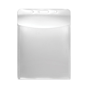 Advantus PVC-Free Badge Holders, Vertical, Clear 3.5" x 5.13" Holder, 3.13" x 4.5" Insert, 50/Pack View Product Image