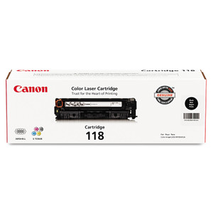Canon 2662B001 (118) Toner, 3,400 Page-Yield, Black View Product Image