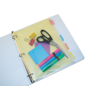 Angler's Zip-All Ring Binder Pocket, 8.5 x 11, Clear (AVTANG52) View Product Image