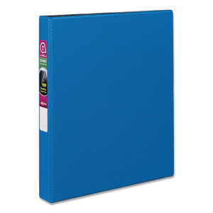 Avery Durable Non-View Binder with DuraHinge and Slant Rings, 3 Rings, 1" Capacity, 11 x 8.5, Blue (AVE27251) View Product Image