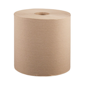 Windsoft Hardwound Roll Towels, 1-Ply, 8" x 800 ft, Natural, 6 Rolls/Carton (WIN12806) View Product Image