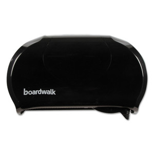 Boardwalk Standard Twin Toilet Tissue Dispenser, 13 x 6.75 x 8.75, Black (BWK1502) View Product Image