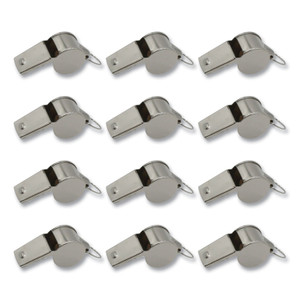 Champion Sports Sports Whistle, Medium Weight, Metal, Silver, Dozen View Product Image