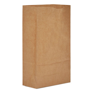 General Grocery Paper Bags, 35 lb Capacity, #6, 6" x 3.63" x 11.06", Kraft, 2,000 Bags (BAGGK6) View Product Image