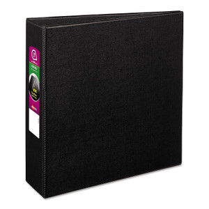 Avery Durable Non-View Binder with DuraHinge and Slant Rings, 3 Rings, 3" Capacity, 11 x 8.5, Black View Product Image