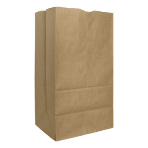 General Grocery Paper Bags, 57 lb Capacity, #25, 8.25" x 6.13" x 15.88", Kraft, 500 Bags (BAGGX2560S) View Product Image