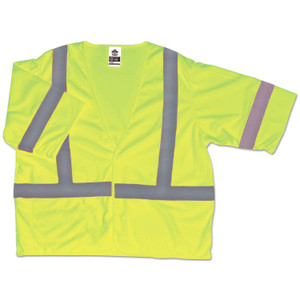 ergodyne GloWear 8310HL Type R Class 3 Economy Mesh Vest, 2X-Large to 3X-Large, Lime View Product Image