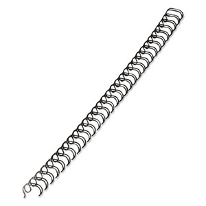 Fellowes Wire Bindings, 3/8" Diameter, 80 Sheet Capacity, Black, 25/Pack View Product Image