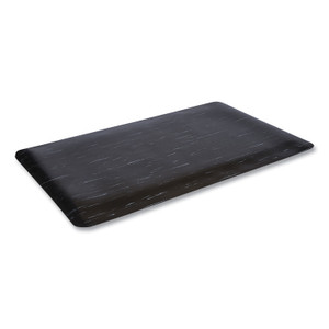 Crown Cushion-Step Surface Mat, 36 x 72, Marbleized Rubber, Black (CWNCU3672BK) View Product Image
