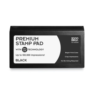 COSCO Microgel Stamp Pad for 2000 PLUS, 6.17" x 3.13", Black (COS030256) View Product Image