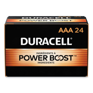 Duracell Power Boost CopperTop Alkaline AAA Batteries, 24/Box (DURMN2400B24000) View Product Image