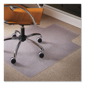 ES Robbins Natural Origins Chair Mat with Lip For Carpet, 45 x 53, Clear View Product Image
