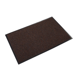Crown Needle Rib Wipe and Scrape Mat, Polypropylene, 36 x 60, Brown (CWNNR0035BR) View Product Image